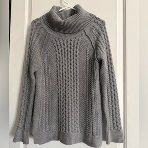 bebe Gray Cowl Neck Sweater